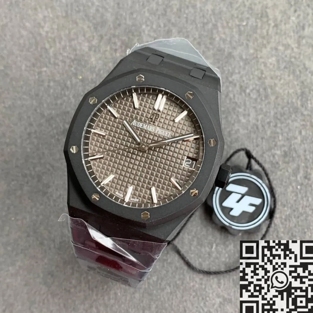 Durable Audemars Piguet Royal Oak 15500 DLC Grey Dial Watch ZF Factory 2191