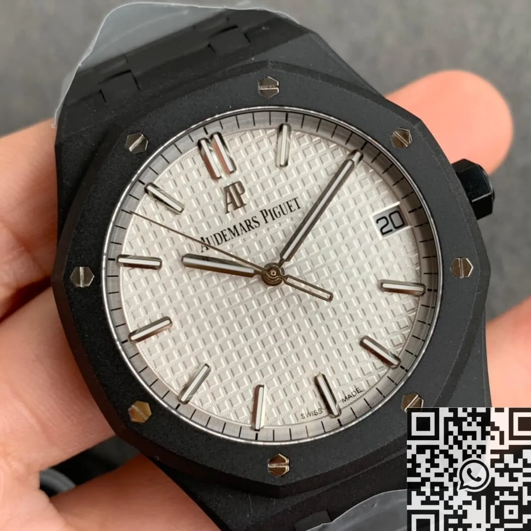 Trendsetting Audemars Piguet Royal Oak 15500 DLC Version V2 White Dial Watch ZF Factory 2194