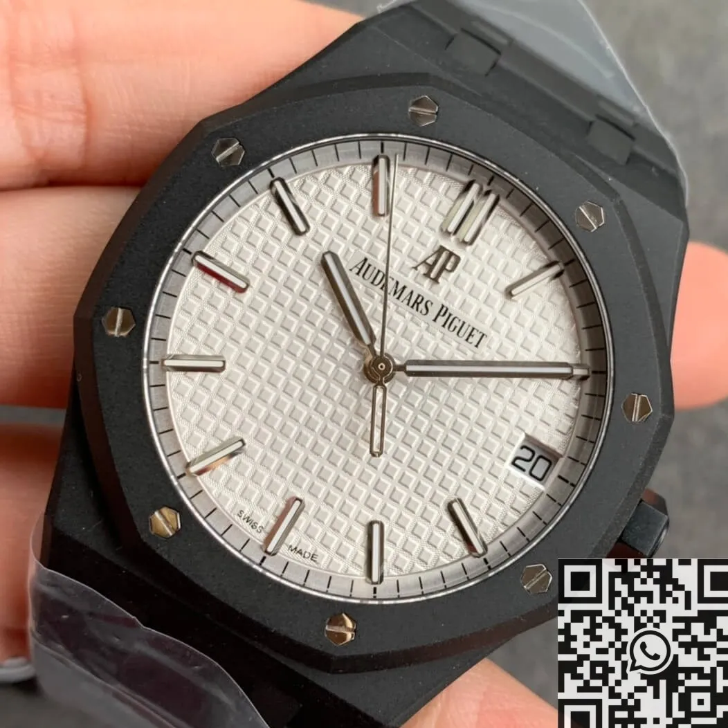 Trendsetting Audemars Piguet Royal Oak 15500 DLC Version V2 White Dial Watch ZF Factory 2194