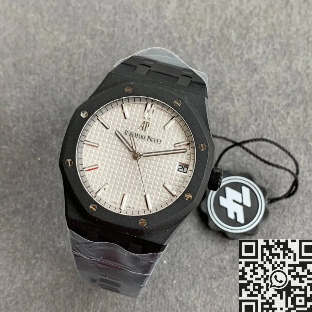 Trendsetting Audemars Piguet Royal Oak 15500 DLC Version V2 White Dial Watch ZF Factory 2194