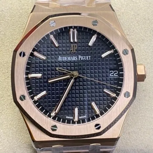 Audemars Piguet Royal Oak 15500OR.OO.1220OR.01 Rose Gold Black Dial Watch ZF Factory WellDesigned 2204
