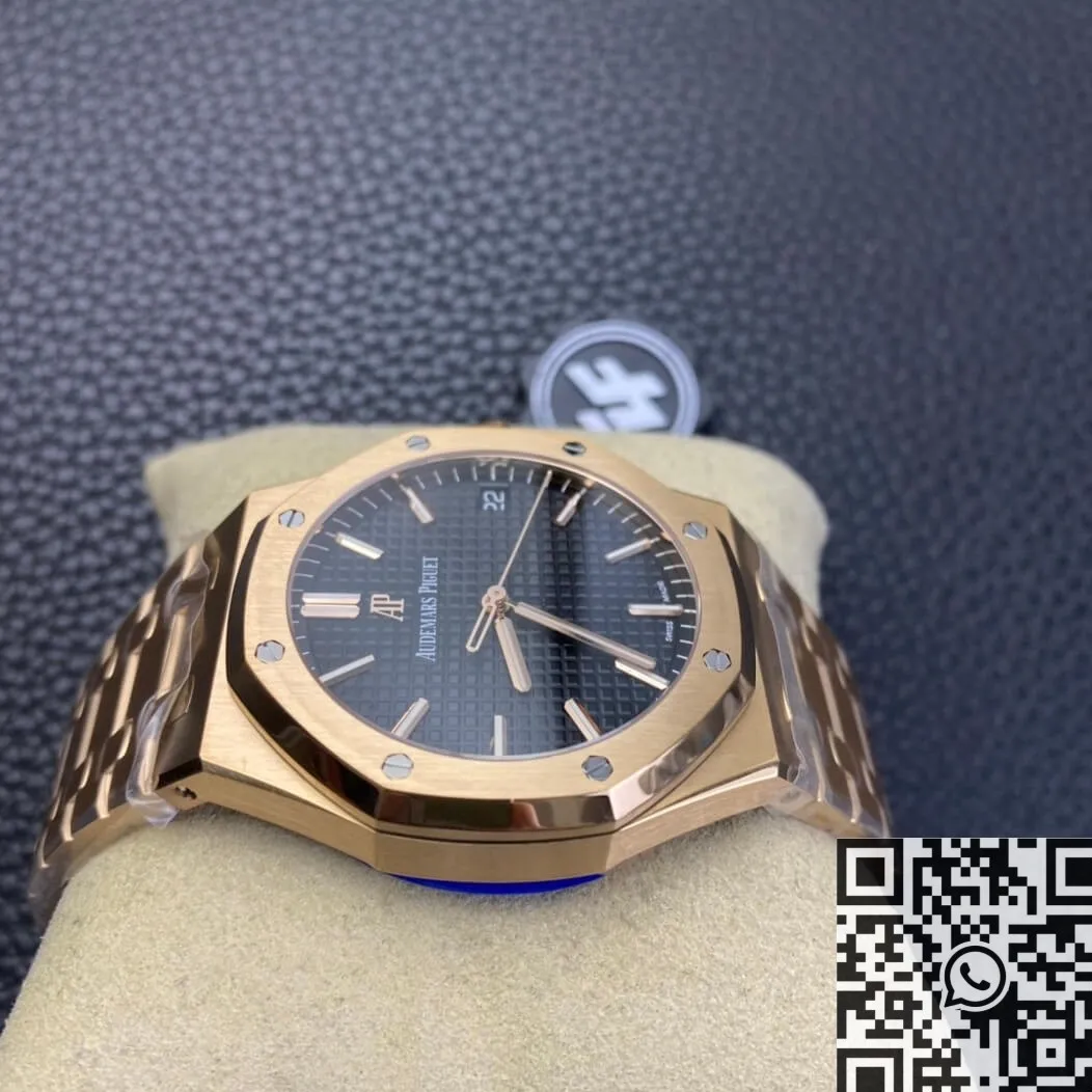 Audemars Piguet Royal Oak 15500OR.OO.1220OR.01 Rose Gold Black Dial Watch ZF Factory WellDesigned 2204