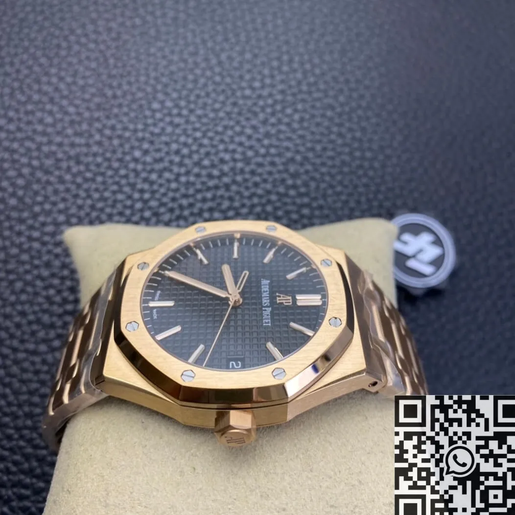 Audemars Piguet Royal Oak 15500OR.OO.1220OR.01 Rose Gold Black Dial Watch ZF Factory WellDesigned 2204