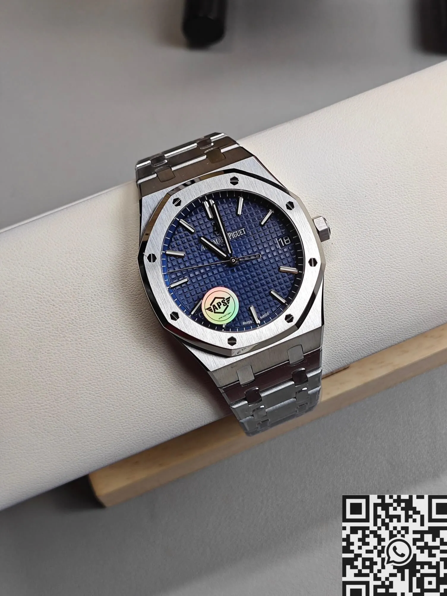 BestValue Audemars Piguet Royal Oak 15500ST.OO.1220ST.01 Blue Dial Watch APS Factory 1992