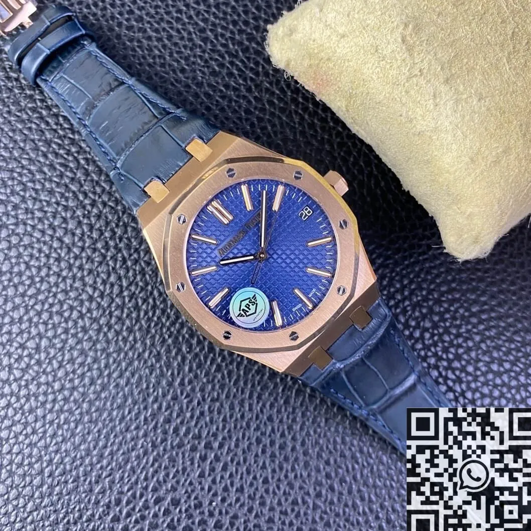 Audemars Piguet Royal Oak 15510OR.OO.1320OR.03 Rose Gold Blue Dial Watch APS Factory QuickDry 1994