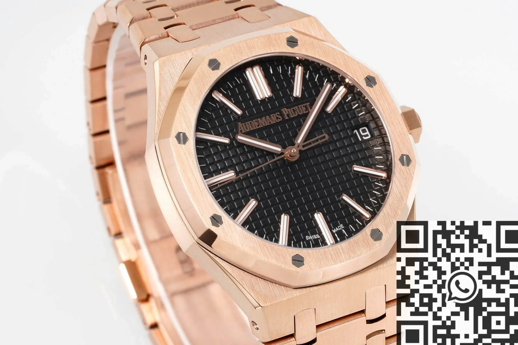 Durable Audemars Piguet Royal Oak 15510OR.OO.1320OR.04 Rose Gold Black Dial APS Factory 1998