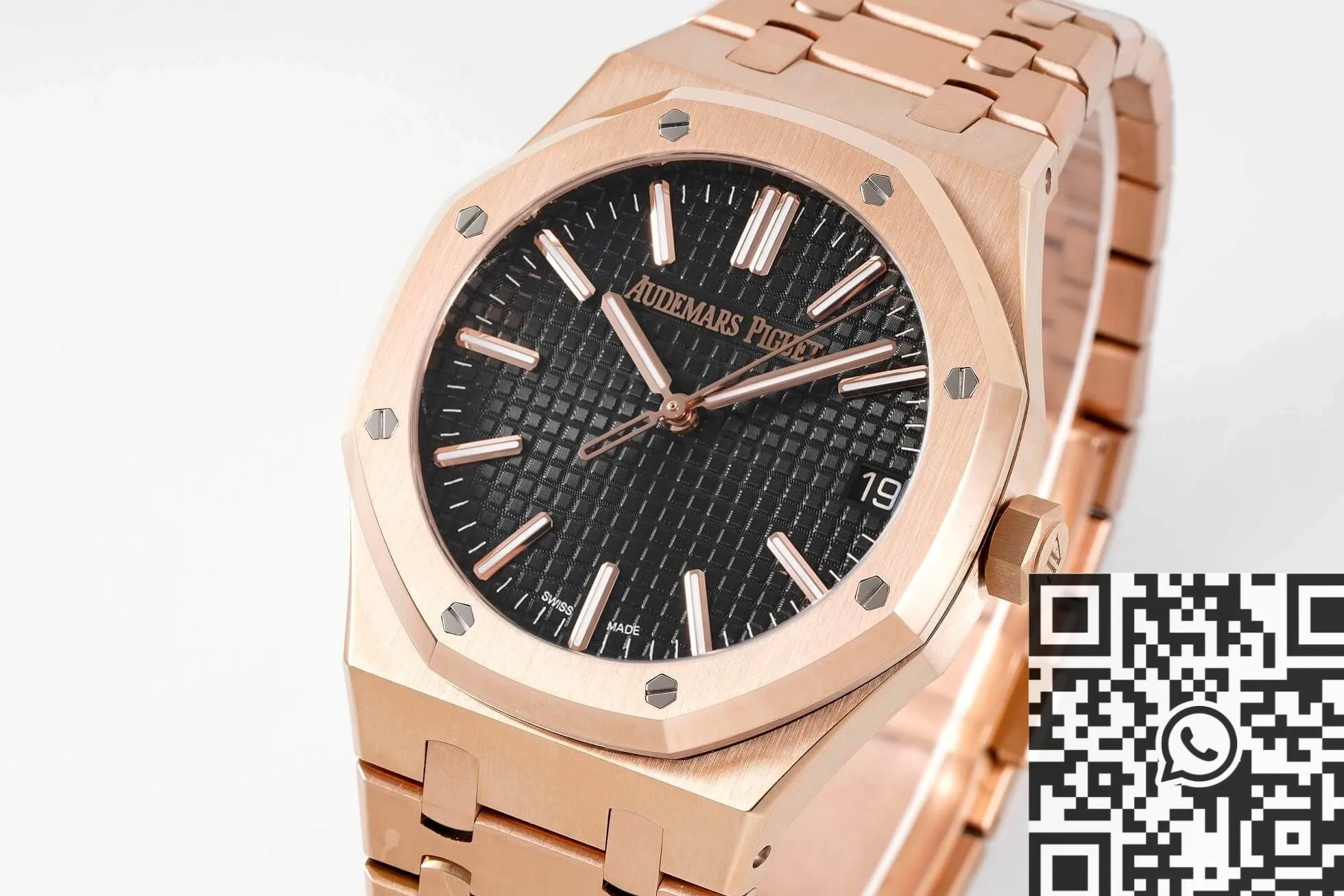 Durable Audemars Piguet Royal Oak 15510OR.OO.1320OR.04 Rose Gold Black Dial APS Factory 1998