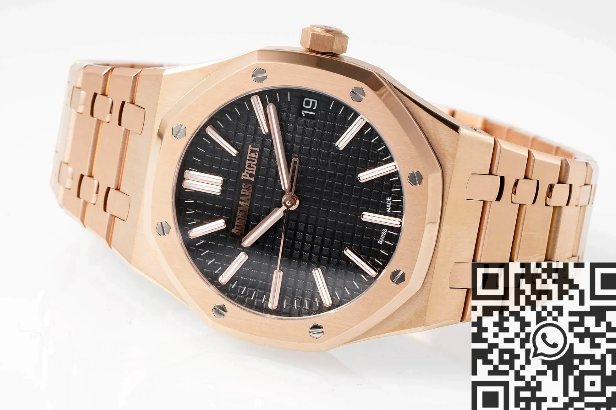 Durable Audemars Piguet Royal Oak 15510OR.OO.1320OR.04 Rose Gold Black Dial APS Factory 1998