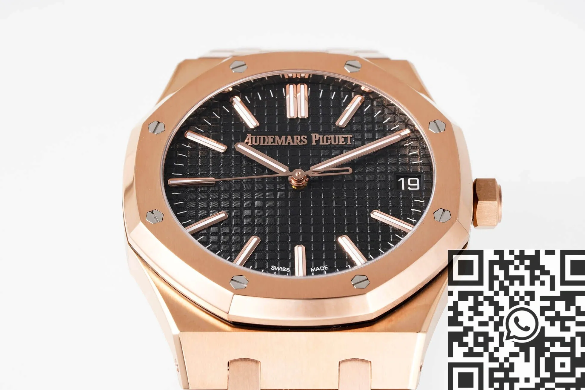Durable Audemars Piguet Royal Oak 15510OR.OO.1320OR.04 Rose Gold Black Dial APS Factory 1998