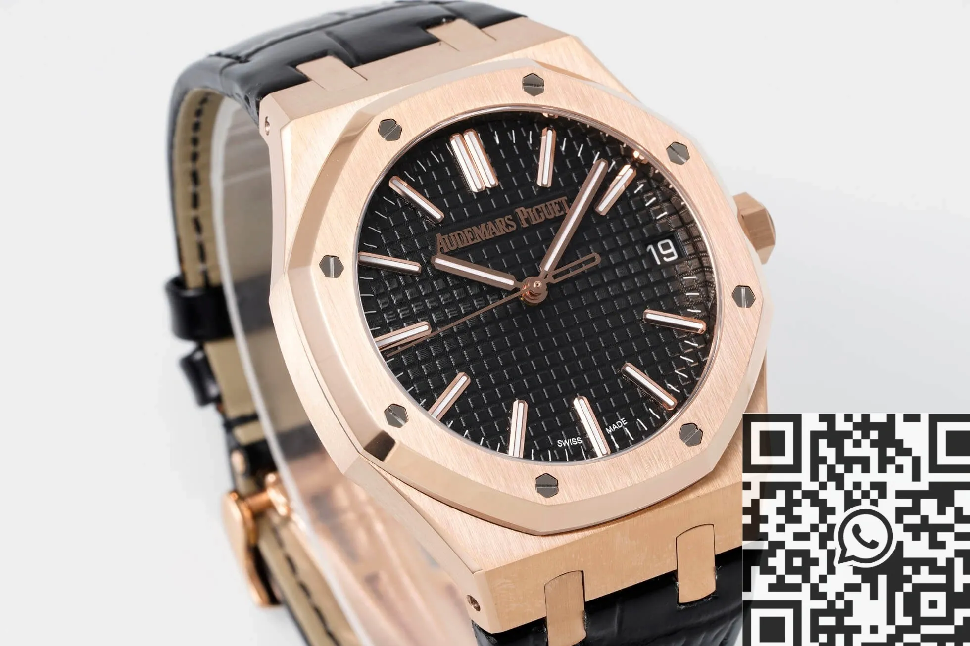 FastDry Audemars Piguet Royal Oak 15510OR.OO.D002CR.02 Rose Gold Black Dial Watch APS Factory 1997