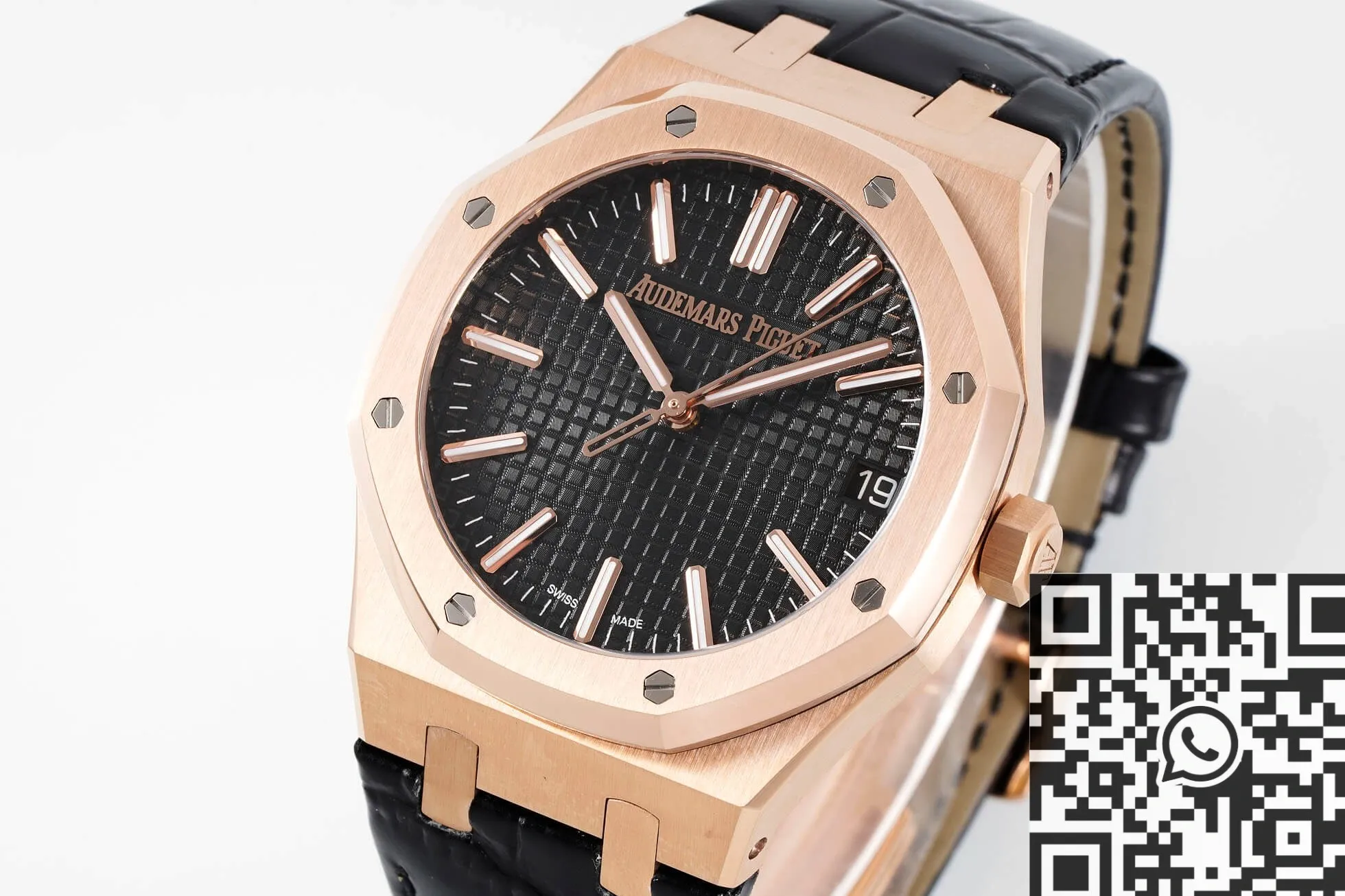 FastDry Audemars Piguet Royal Oak 15510OR.OO.D002CR.02 Rose Gold Black Dial Watch APS Factory 1997