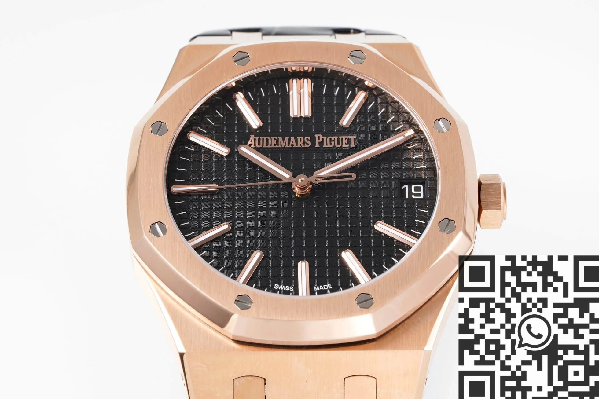 FastDry Audemars Piguet Royal Oak 15510OR.OO.D002CR.02 Rose Gold Black Dial Watch APS Factory 1997