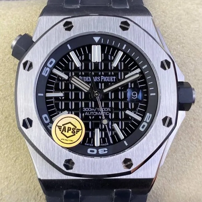 Audemars Piguet Royal Oak 15703ST.OO.A002CA.01 Black Dial APS Factory Unisex 2001