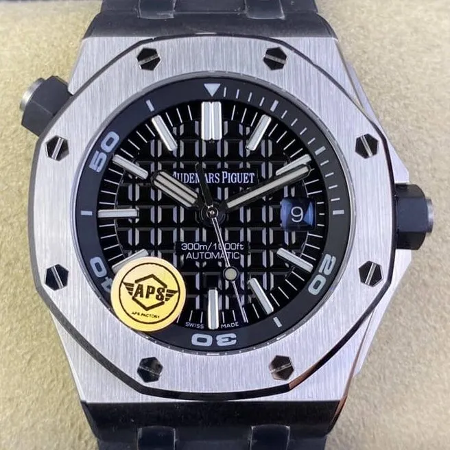 Affordable Audemars Piguet Royal Oak 15710ST.OO.A002CA.01 Black Dial Watch APS Factory 2002