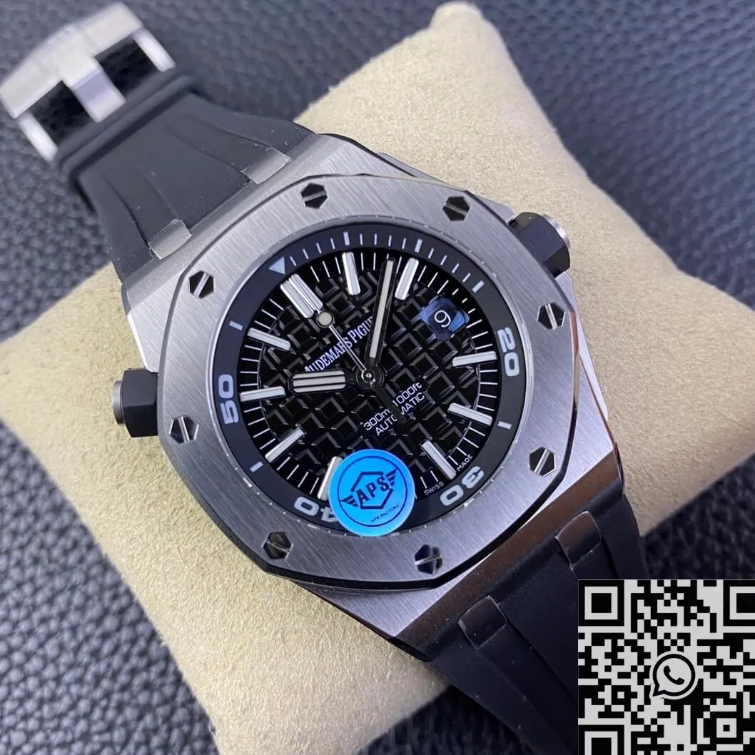 Affordable Audemars Piguet Royal Oak 15710ST.OO.A002CA.01 Black Dial Watch APS Factory 2002