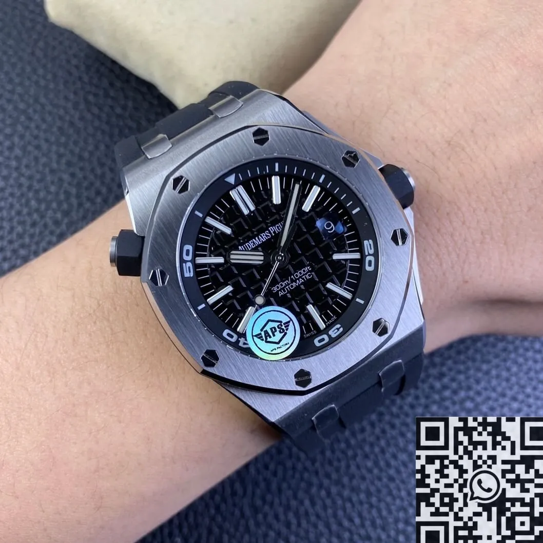 Affordable Audemars Piguet Royal Oak 15710ST.OO.A002CA.01 Black Dial Watch APS Factory 2002