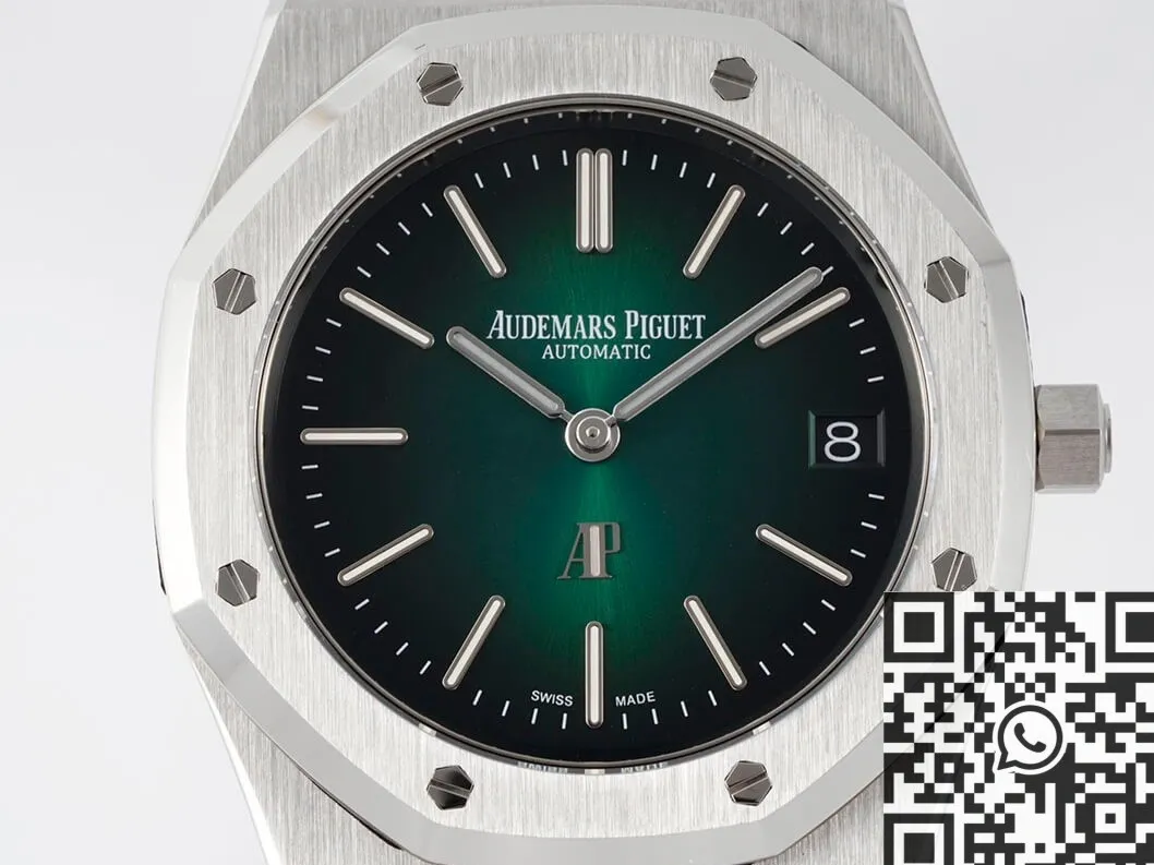 Unique Audemars Piguet Royal Oak 16202PT.OO.1240PT.01 Smoky Green Dial Watch ZF Factory 2206