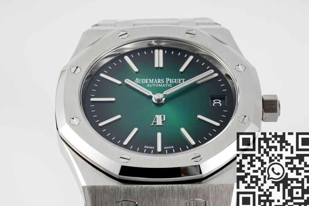 Unique Audemars Piguet Royal Oak 16202PT.OO.1240PT.01 Smoky Green Dial Watch ZF Factory 2206