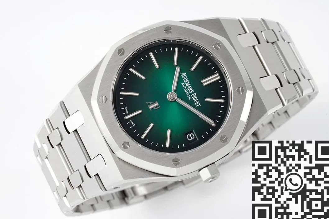 Unique Audemars Piguet Royal Oak 16202PT.OO.1240PT.01 Smoky Green Dial Watch ZF Factory 2206