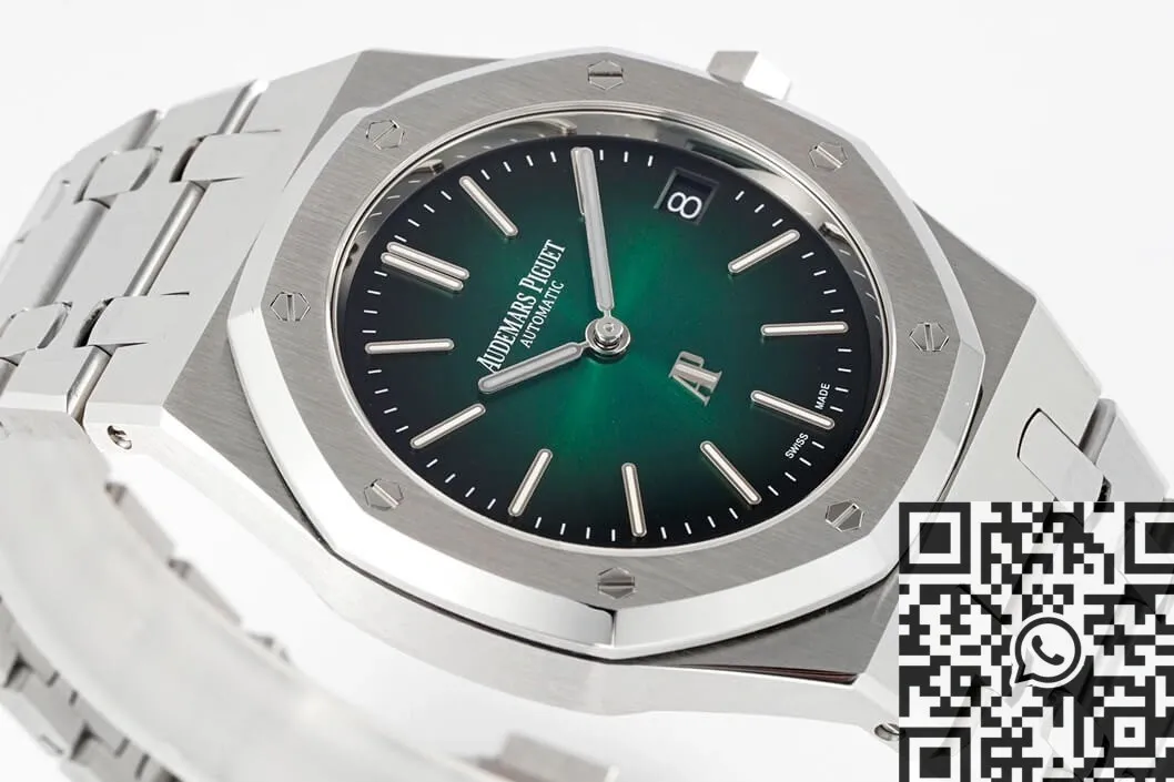 Unique Audemars Piguet Royal Oak 16202PT.OO.1240PT.01 Smoky Green Dial Watch ZF Factory 2206