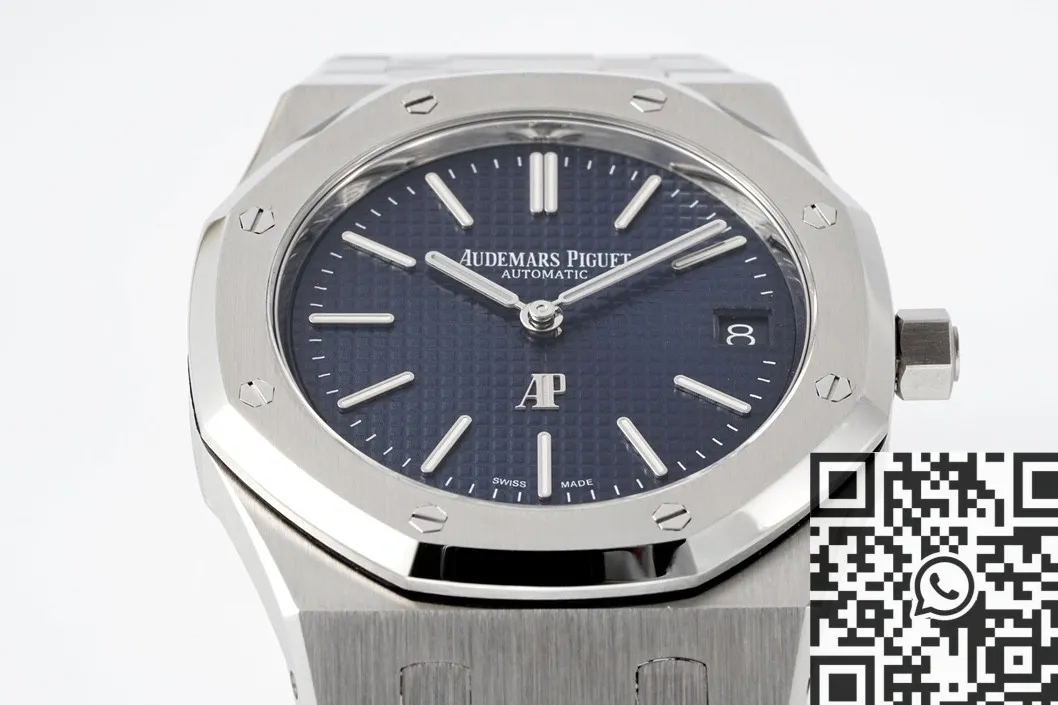 Efficient Audemars Piguet Royal Oak 16202ST.OO.1240ST.02 Night Blue Dial Watch ZF Factory 2208