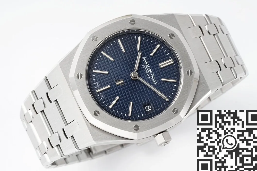 Efficient Audemars Piguet Royal Oak 16202ST.OO.1240ST.02 Night Blue Dial Watch ZF Factory 2208