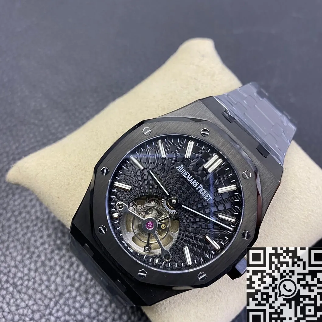 Thermal Audemars Piguet Royal Oak 26522CE.OO.1225CE.01 Black Dial Tourbillon Watch R8 Factory 2733