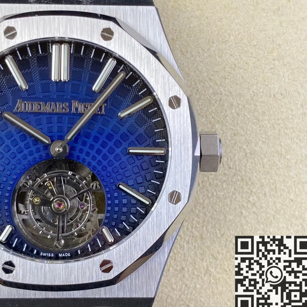 Effortless Audemars Piguet Royal Oak 26530ST.OO.1220ST.01 Blue Dial Tourbillon Watch R8 Factory 2731