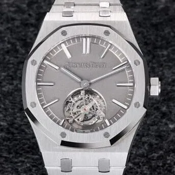 Audemars Piguet Royal Oak 26530TI.OO.1220TI.01 Grey Dial Tourbillon Watch R8 Factory Effortless 2726