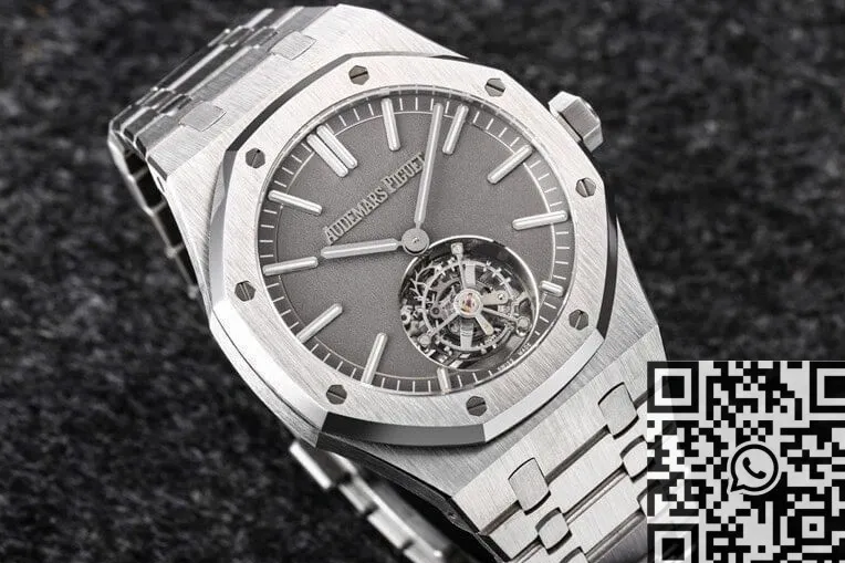 Audemars Piguet Royal Oak 26530TI.OO.1220TI.01 Grey Dial Tourbillon Watch R8 Factory Effortless 2726