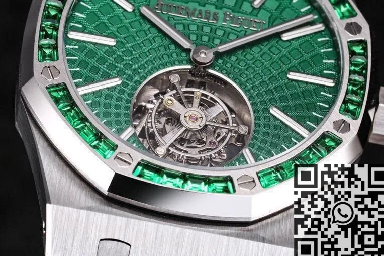 Thermal Audemars Piguet Royal Oak 26532IC.EE.1220TI.01 Green Dial Tourbillon Watch R8 Factory 2730