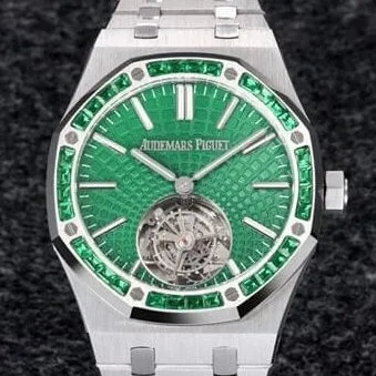 Thermal Audemars Piguet Royal Oak 26532IC.EE.1220TI.01 Green Dial Tourbillon Watch R8 Factory 2730