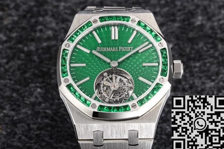 Thermal Audemars Piguet Royal Oak 26532IC.EE.1220TI.01 Green Dial Tourbillon Watch R8 Factory 2730