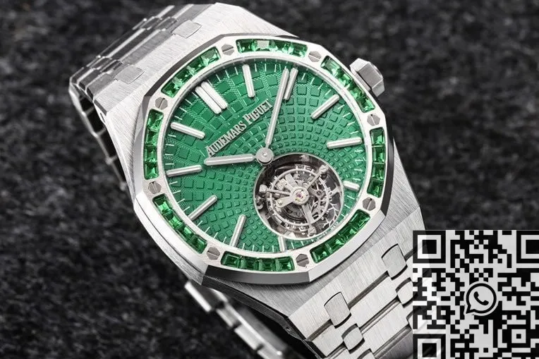 Thermal Audemars Piguet Royal Oak 26532IC.EE.1220TI.01 Green Dial Tourbillon Watch R8 Factory 2730