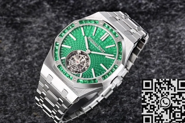 Thermal Audemars Piguet Royal Oak 26532IC.EE.1220TI.01 Green Dial Tourbillon Watch R8 Factory 2730