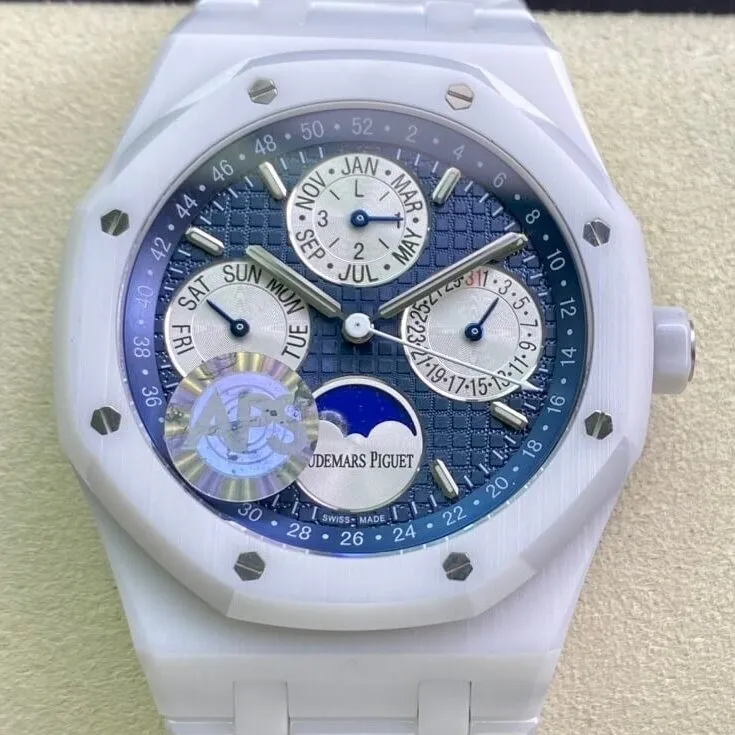 HighQuality Audemars Piguet Royal Oak 26579CB.OO.1225CB.01 White Ceramic APS Factory 2004