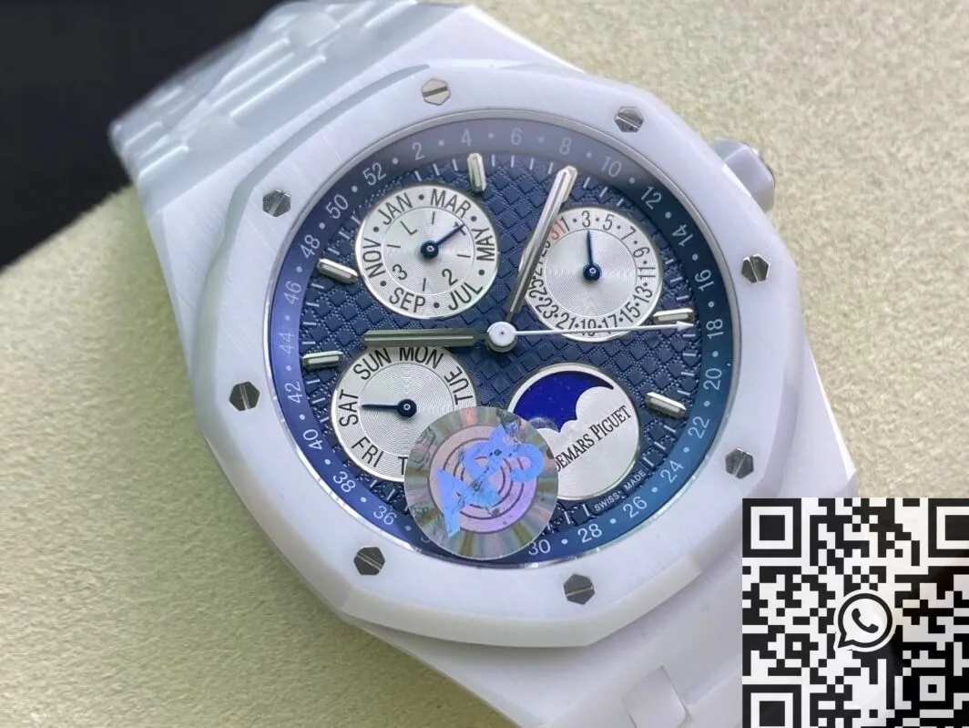 HighQuality Audemars Piguet Royal Oak 26579CB.OO.1225CB.01 White Ceramic APS Factory 2004