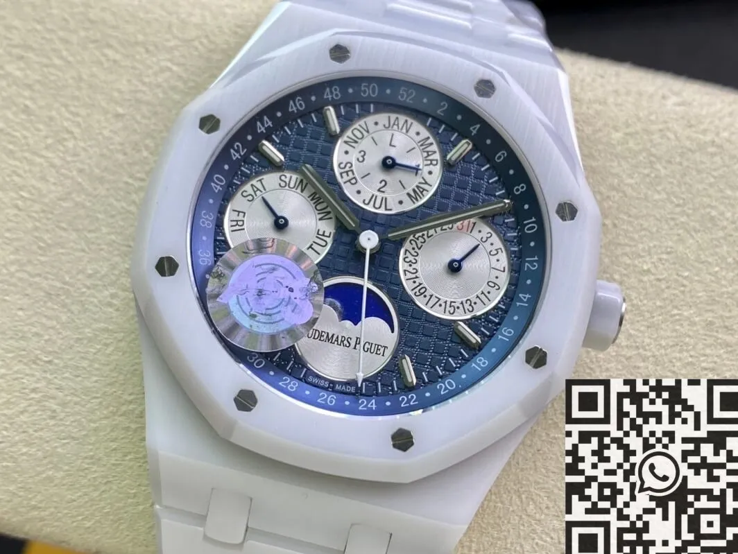 HighQuality Audemars Piguet Royal Oak 26579CB.OO.1225CB.01 White Ceramic APS Factory 2004