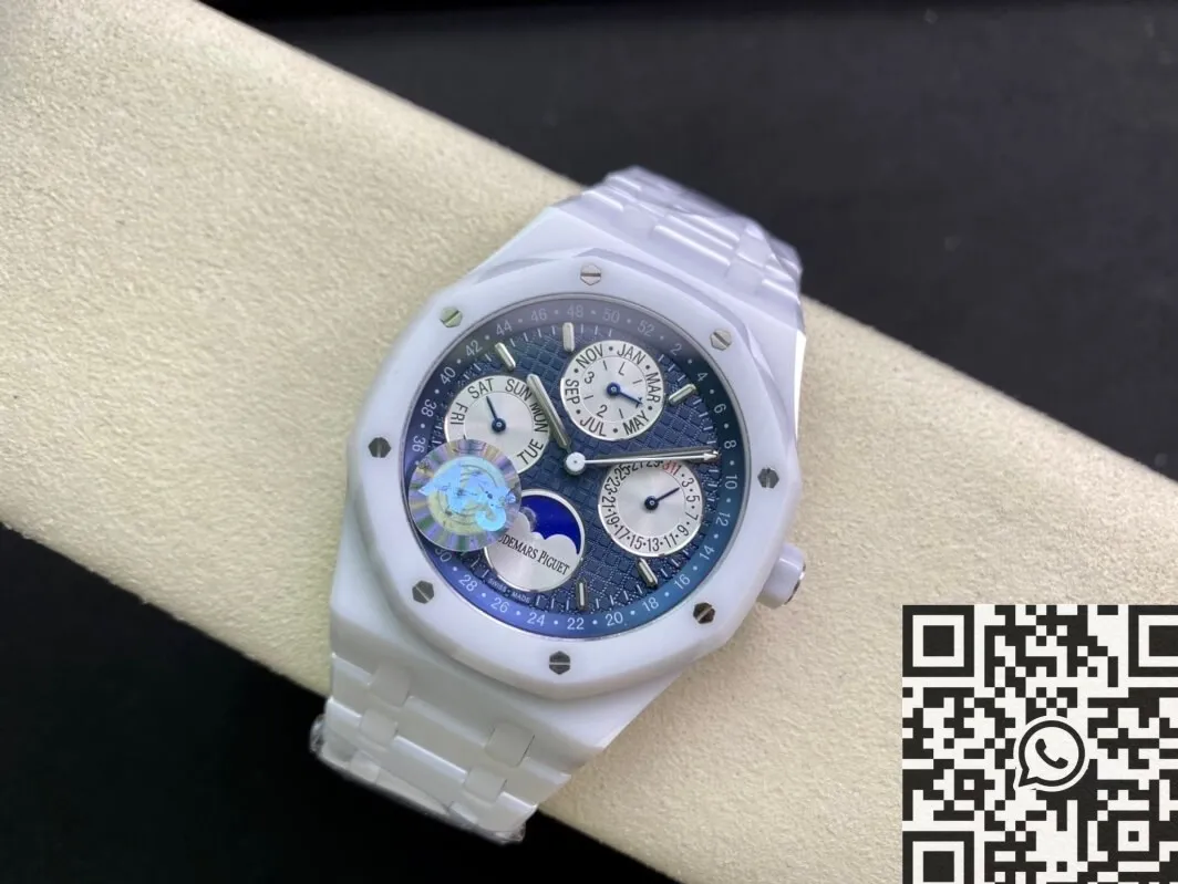 HighQuality Audemars Piguet Royal Oak 26579CB.OO.1225CB.01 White Ceramic APS Factory 2004