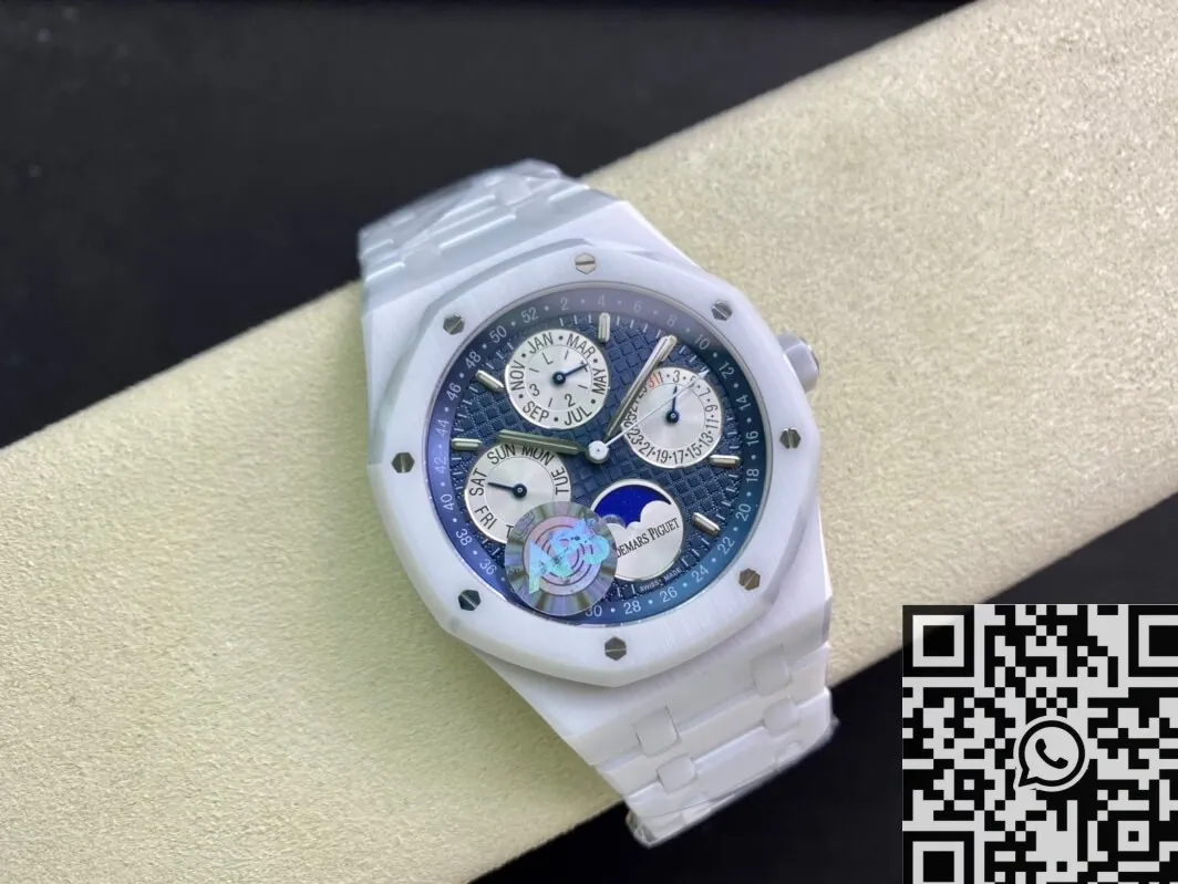 HighQuality Audemars Piguet Royal Oak 26579CB.OO.1225CB.01 White Ceramic APS Factory 2004