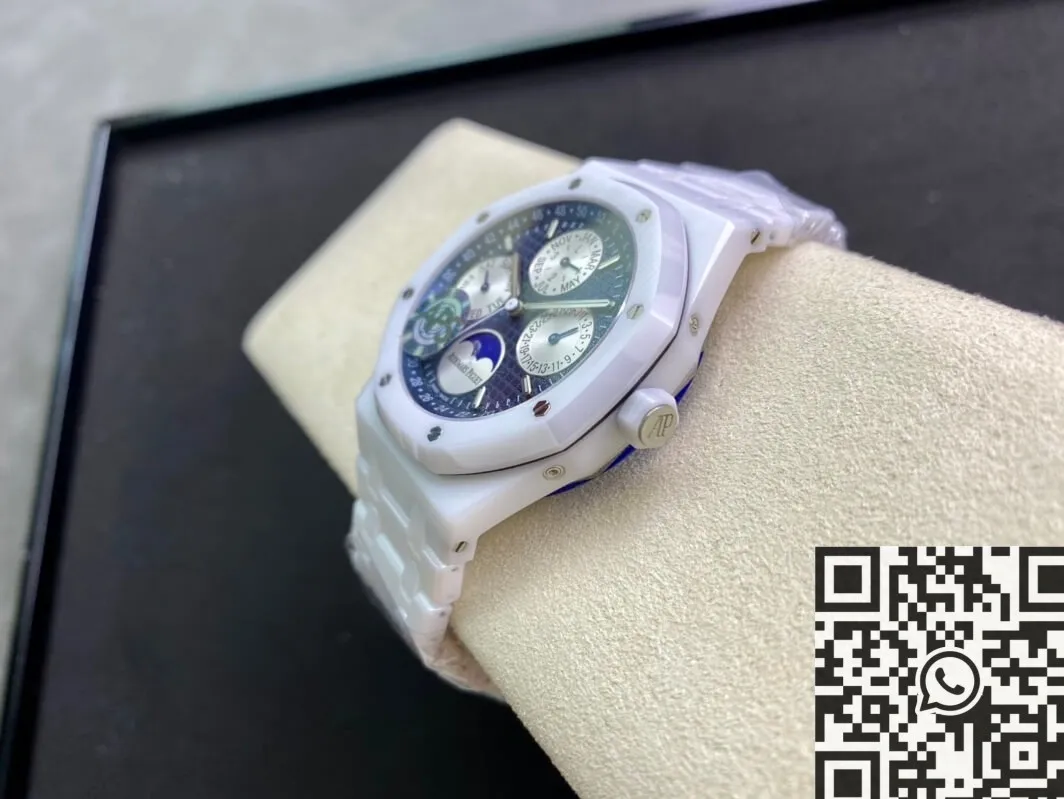 HighQuality Audemars Piguet Royal Oak 26579CB.OO.1225CB.01 White Ceramic APS Factory 2004