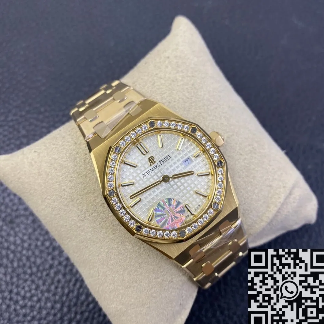 Youthful Audemars Piguet Royal Oak 67651SR Gold Diamond Watch JF Factory 2844