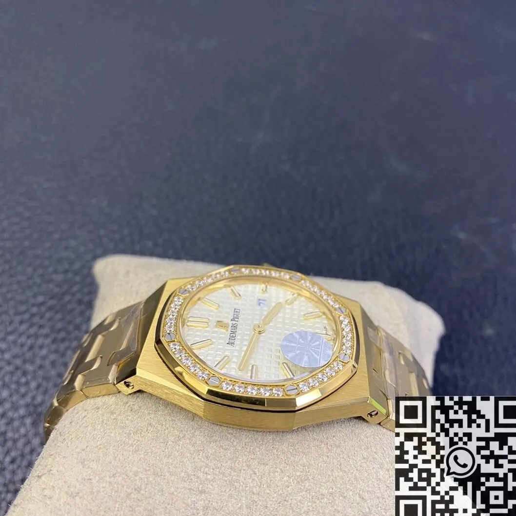 Youthful Audemars Piguet Royal Oak 67651SR Gold Diamond Watch JF Factory 2844