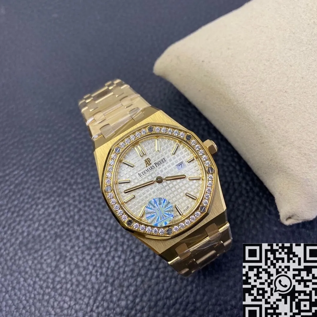 Youthful Audemars Piguet Royal Oak 67651SR Gold Diamond Watch JF Factory 2844