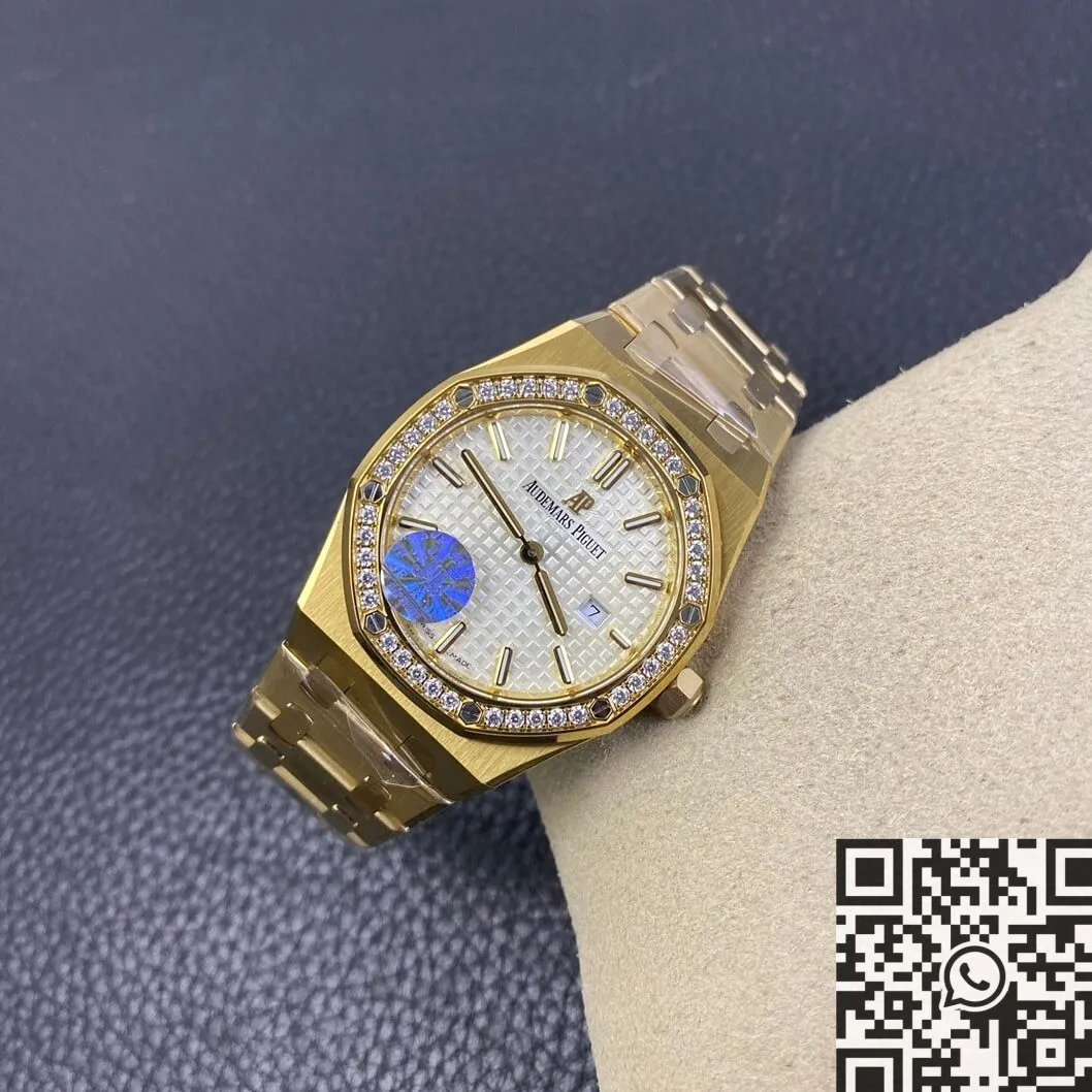 Youthful Audemars Piguet Royal Oak 67651SR Gold Diamond Watch JF Factory 2844