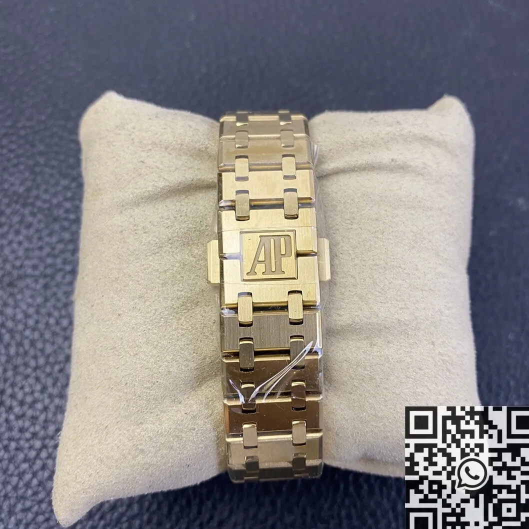 Youthful Audemars Piguet Royal Oak 67651SR Gold Diamond Watch JF Factory 2844