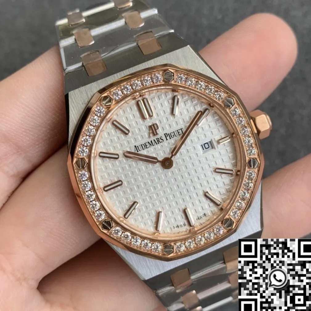 Audemars Piguet Royal Oak 67651SR.ZZ.1261SR.01 Rose Gold Diamond Watch JF Factory Stylish 2843