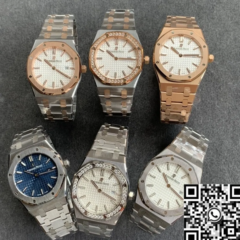 Audemars Piguet Royal Oak 67651SR.ZZ.1261SR.01 Rose Gold Diamond Watch JF Factory Stylish 2843