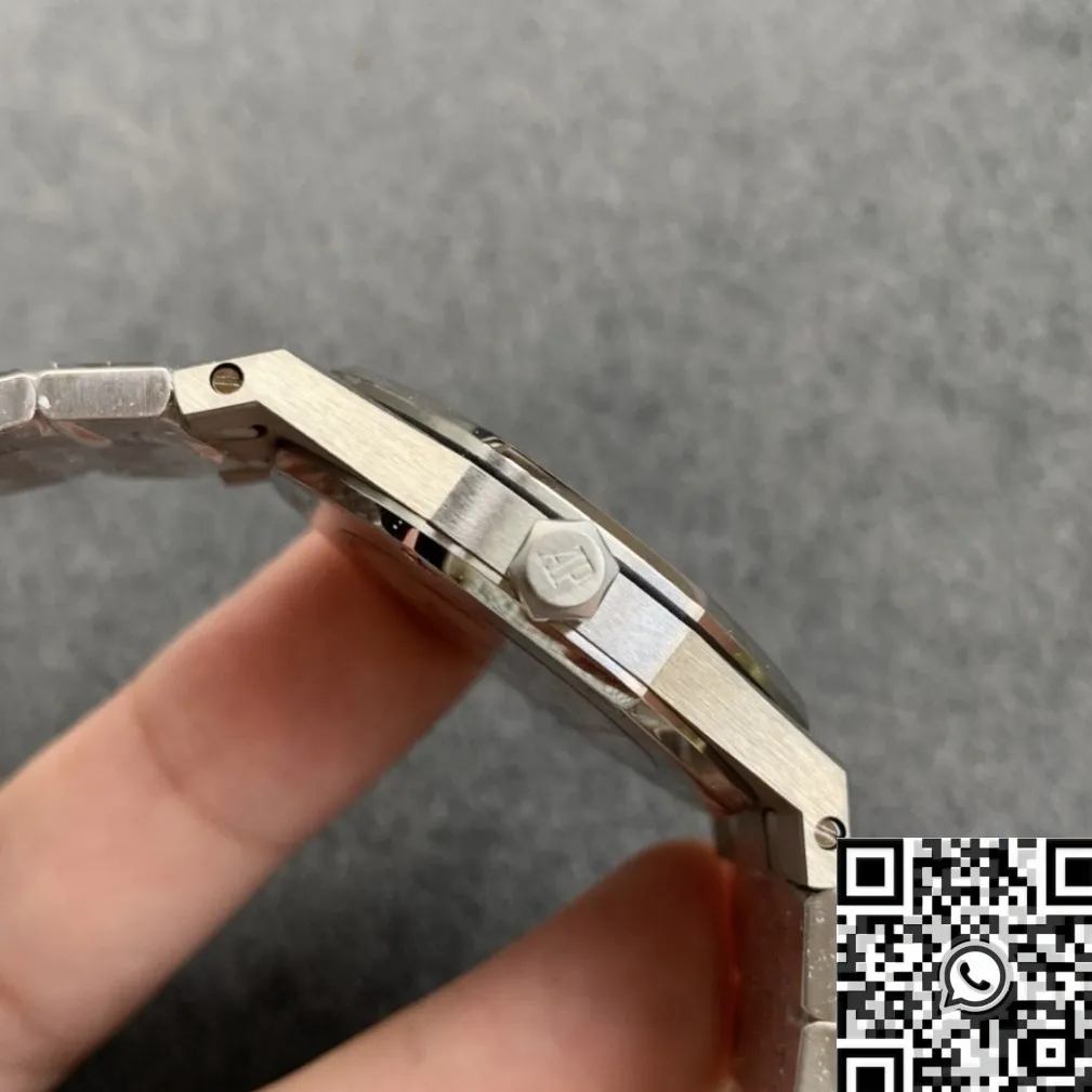 Audemars Piguet Royal Oak 67651ST.ZZ.1261ST.01 Silver Diamond Watch JF Factory WeatherProof 2849