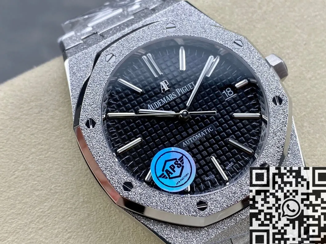 Audemars Piguet Royal Oak Frosted 15410 Black Dial Watch APS Factory Thermal 2008